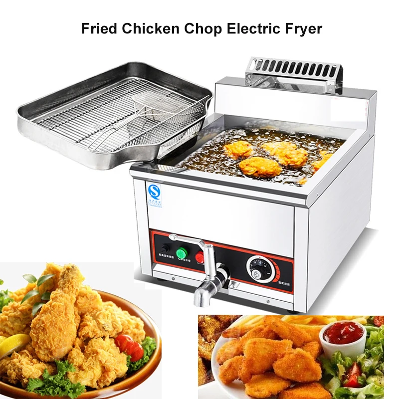 Commercial Electric Fried Chicken Leg And Wings French Fries  Fryer High  Fried Chicken Chop Equipment Automatic