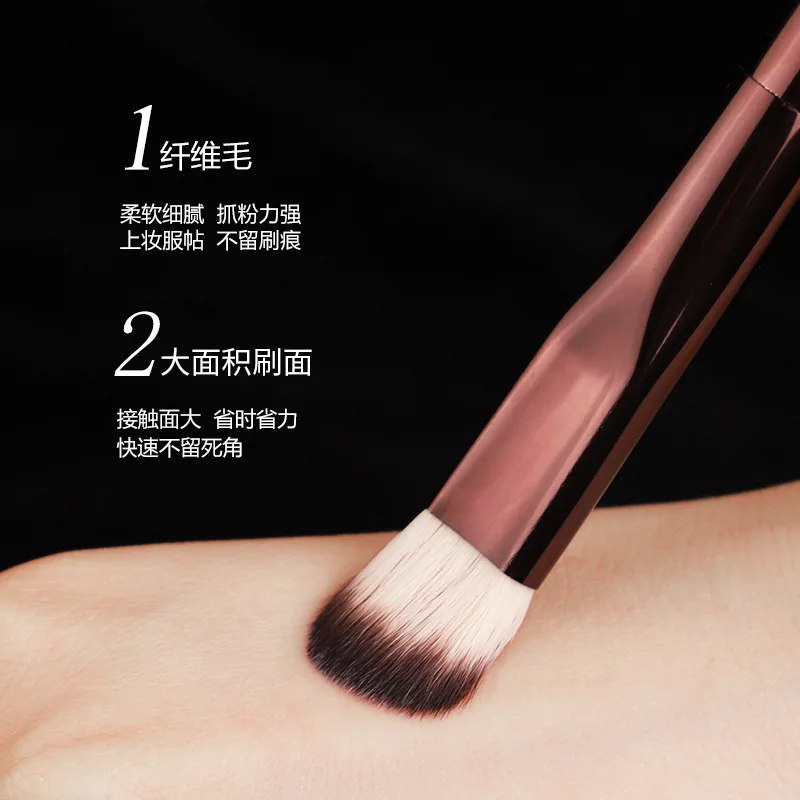 1 piece Angled Concealer Makeup brushes Middle Eyeshadow Make up brush basic Professional Cosmetic tool metal handle