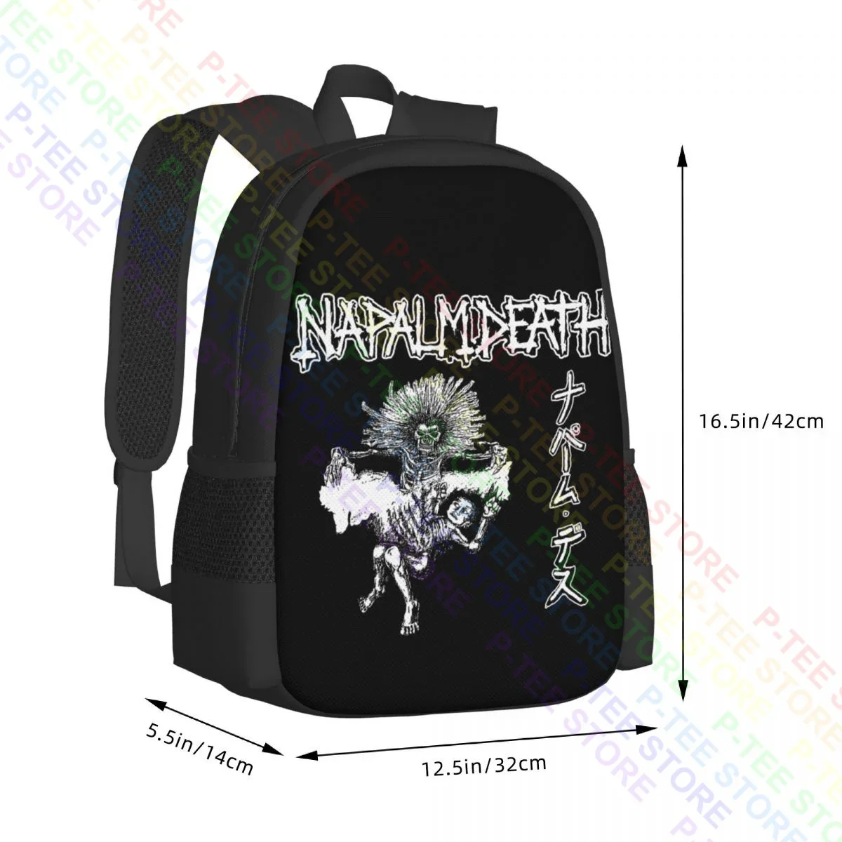 Napalm Death Split Punk kerak Grindcore thrast Metal BandsBackpack kapasitas besar Vintage Seni Cetak