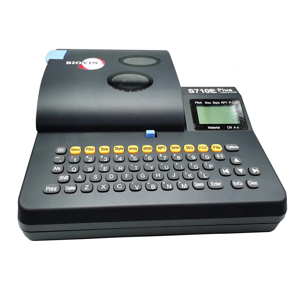 Sold to Russia PLUS S710E Tube Printer USB Interface PC Computer English Keyboard Electronic Engraving Machine Label Typewriter