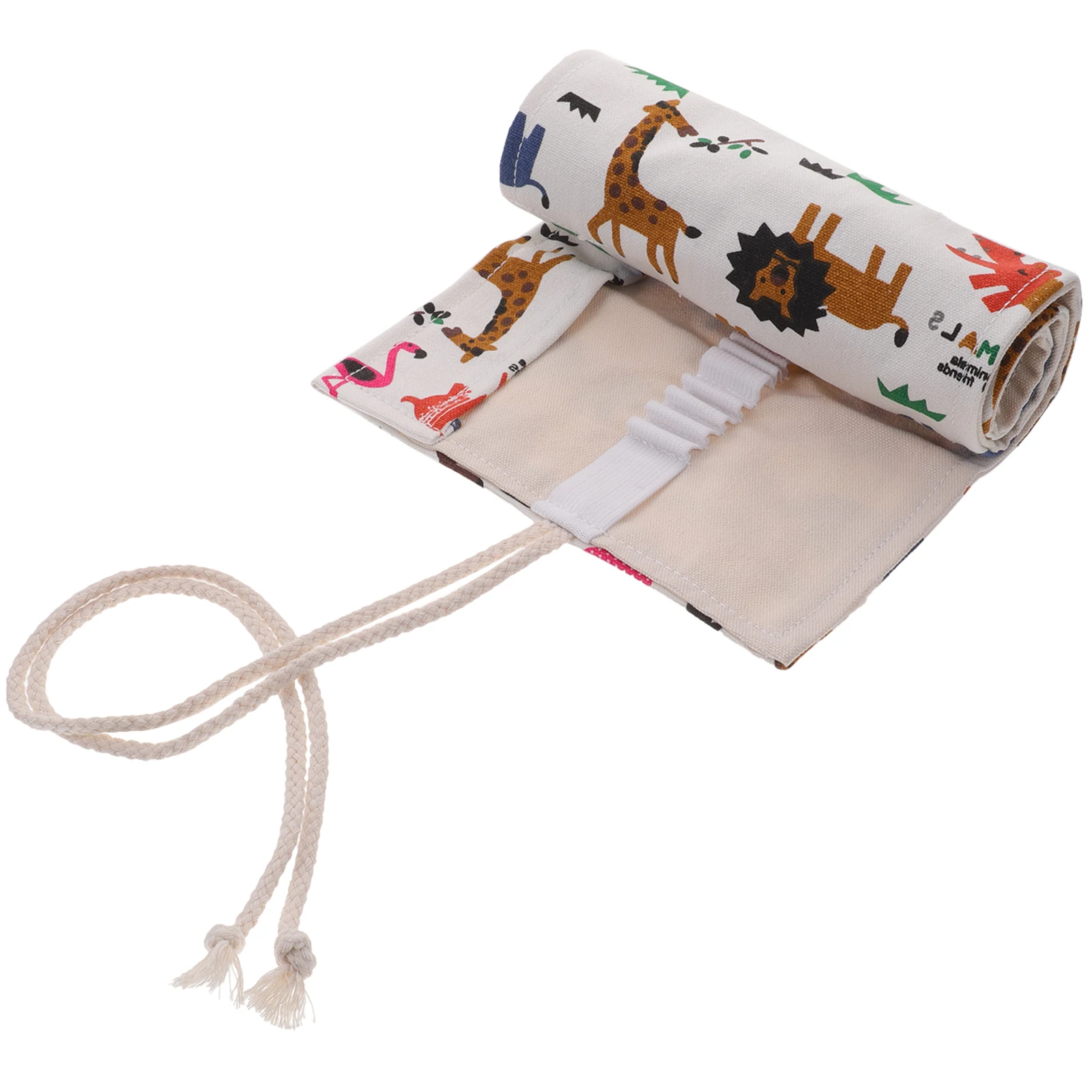 Astuccio arrotolabile per matite, in tela, portatile, di grande capacità, per matite colorate, penne, schizzi, organizer per rotoli