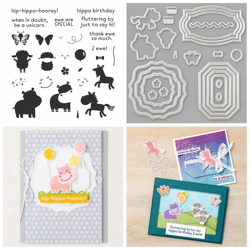 Schöne Welt, so sehr glücklich, Bündel, transparente Stempel und Metall-Stanzformen für DIY-Bastelarbeiten, Karten, Scrapbooking, Dekoration – Detail 7