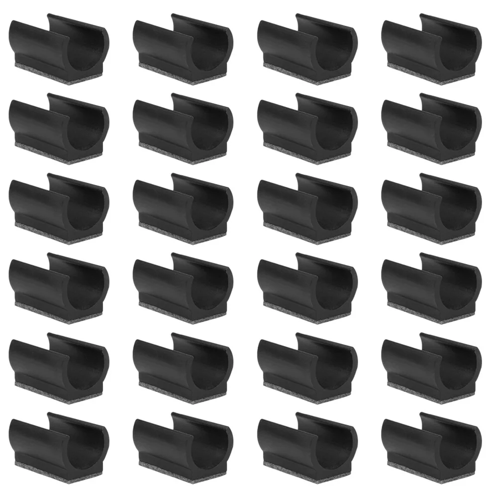 24pcs Chair Gliders with Felt Pads for Cantilever Chairs Floor Protection and Noise Reduction Plastic Material