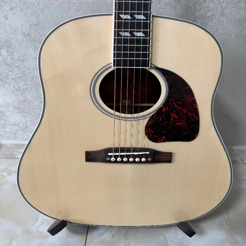 

Новая акустическая гитара Wood J45 с корпусом из пихты обыкновенной для начинающих, бесплатная доставка