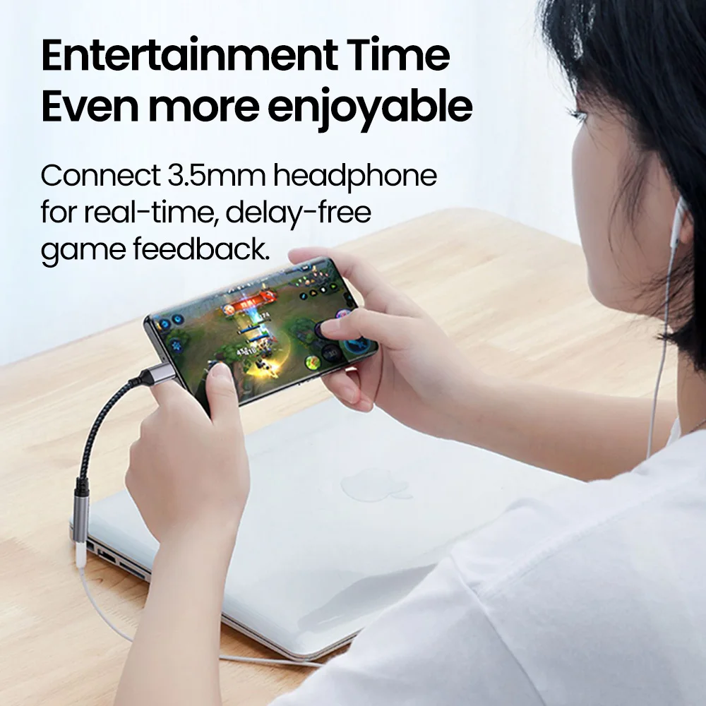 USB نوع C الإضاءة إلى 3.5 مللي متر Aux سماعة جاك محول الصوت محول كابل آيفون سامسونج شاومي بوكو بكسل هواوي 3.5 مللي متر #5