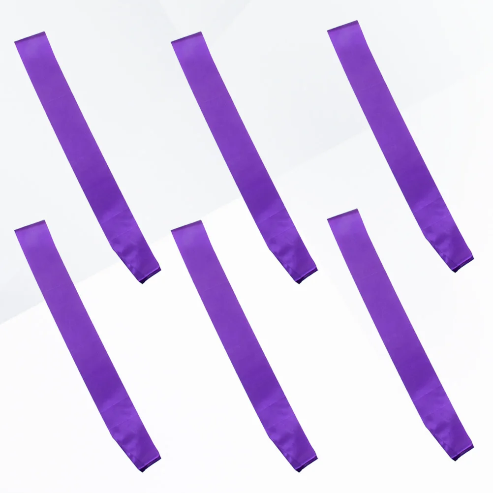 6 قطع من وشاح الساتان العادي DIY شريط آداب فارغ مخصص للحفلات لجمع العازبة وأعياد الميلاد #5