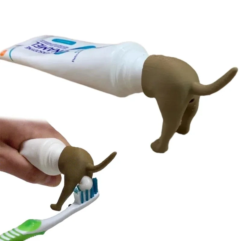 

Pooping Toothpaste Cap, Dog Butt, Vomit Topper, Dispenser, Animal, Bathroom Accessories