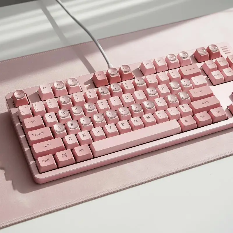 100Pcs Keyboard Stickers for Long Nail Users Raised Pad Magnified Letters Anti-Scratch for Laptop Desktop Office Daily Use