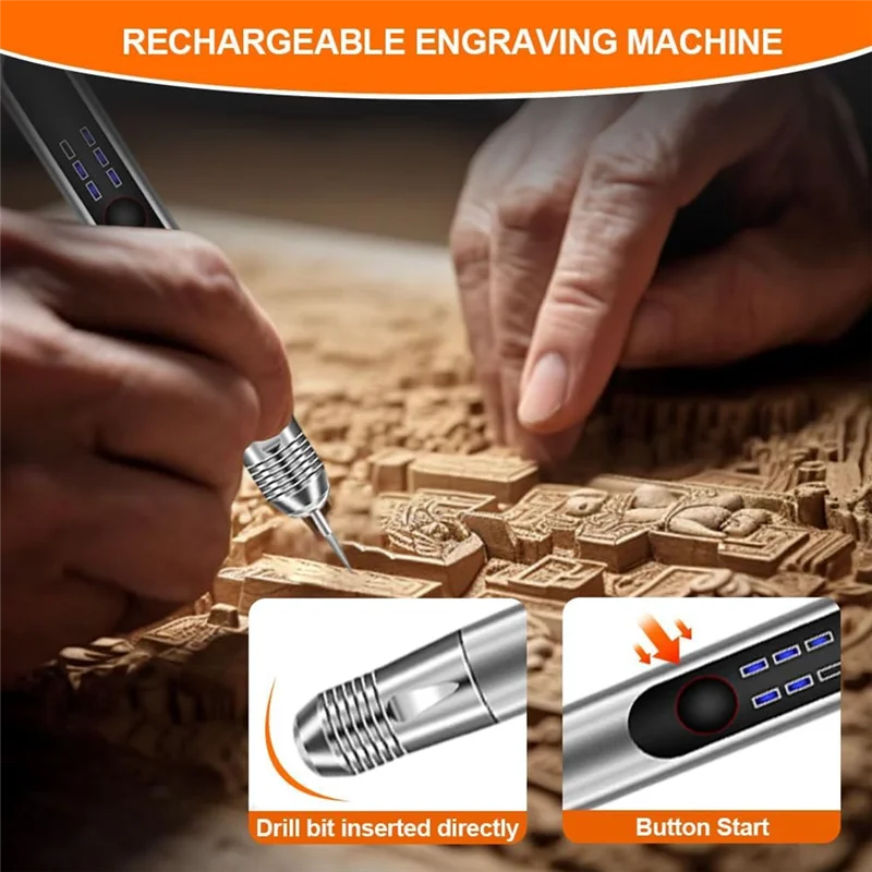 Y17A Engraving Pen, Customizer Engraving Pen, Engraving Pen For All Materials,Cordless Engraving Pen Kit Engraving Tool Set