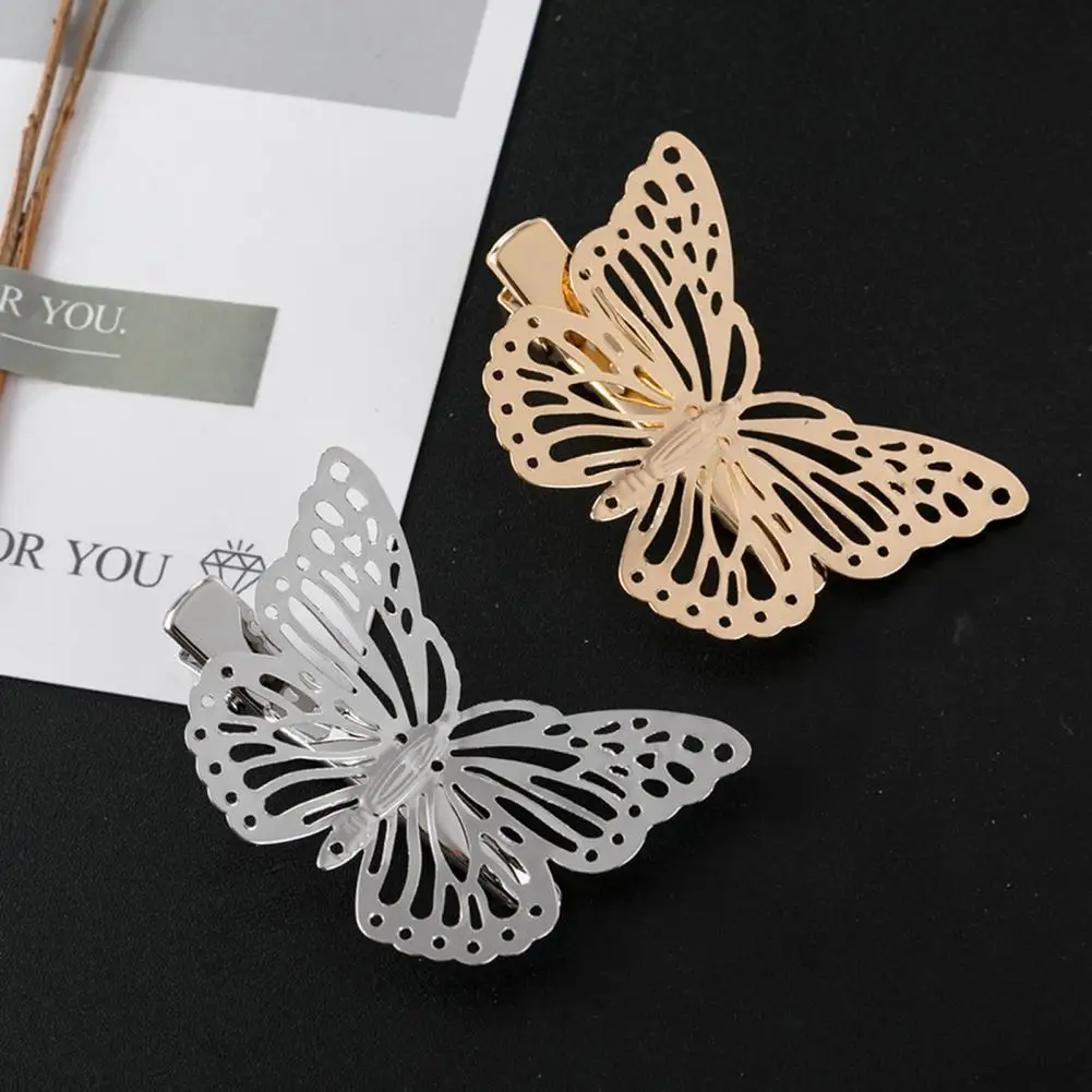 Hair Clamp  Stylish Butterfly Hollow Retro Hairpin  Headwear Hair Clip