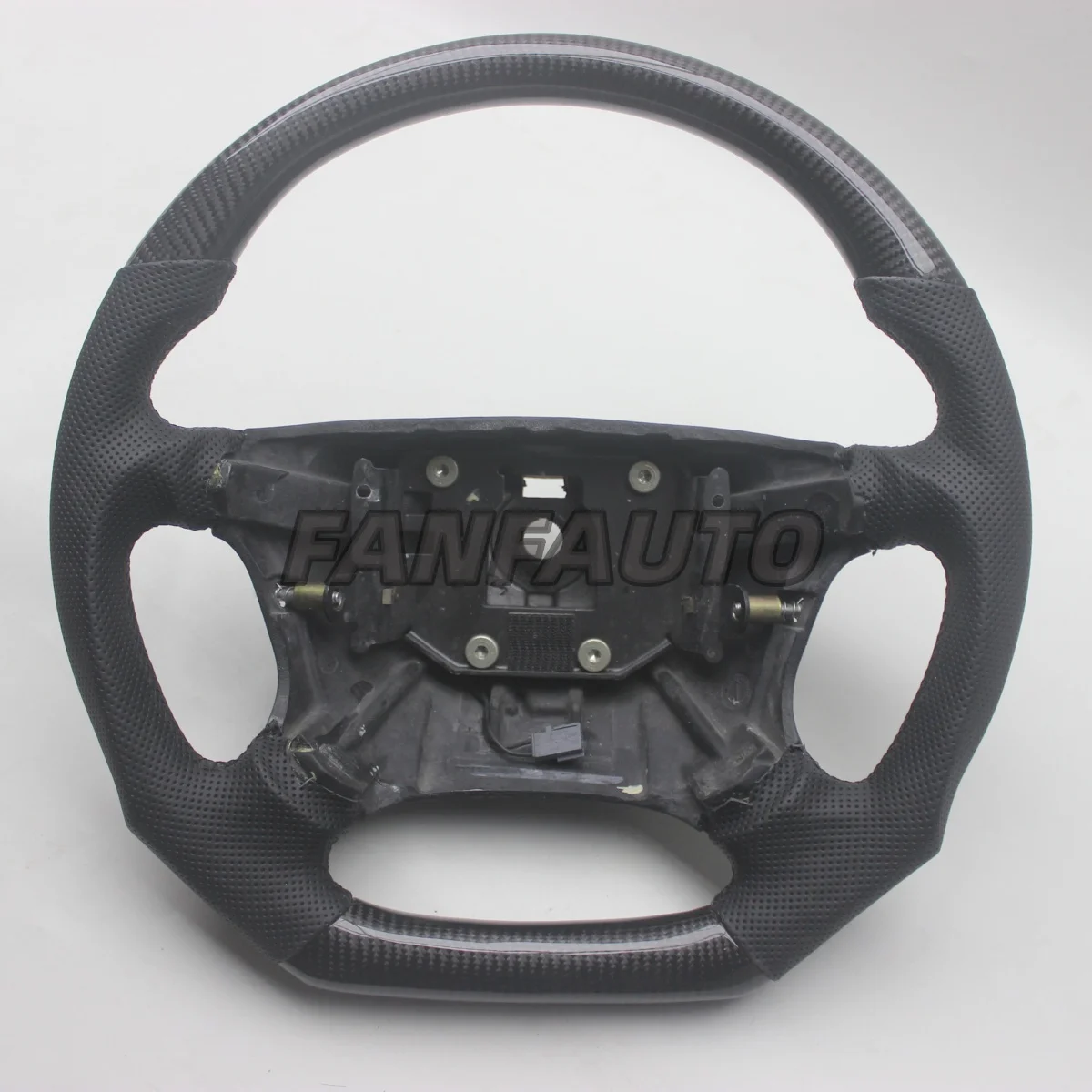 

Replacement for SAAB 95 9-5 D Shape Real Carbon Fiber Steering Wheel Leather Wrapped Performance Car Accessory