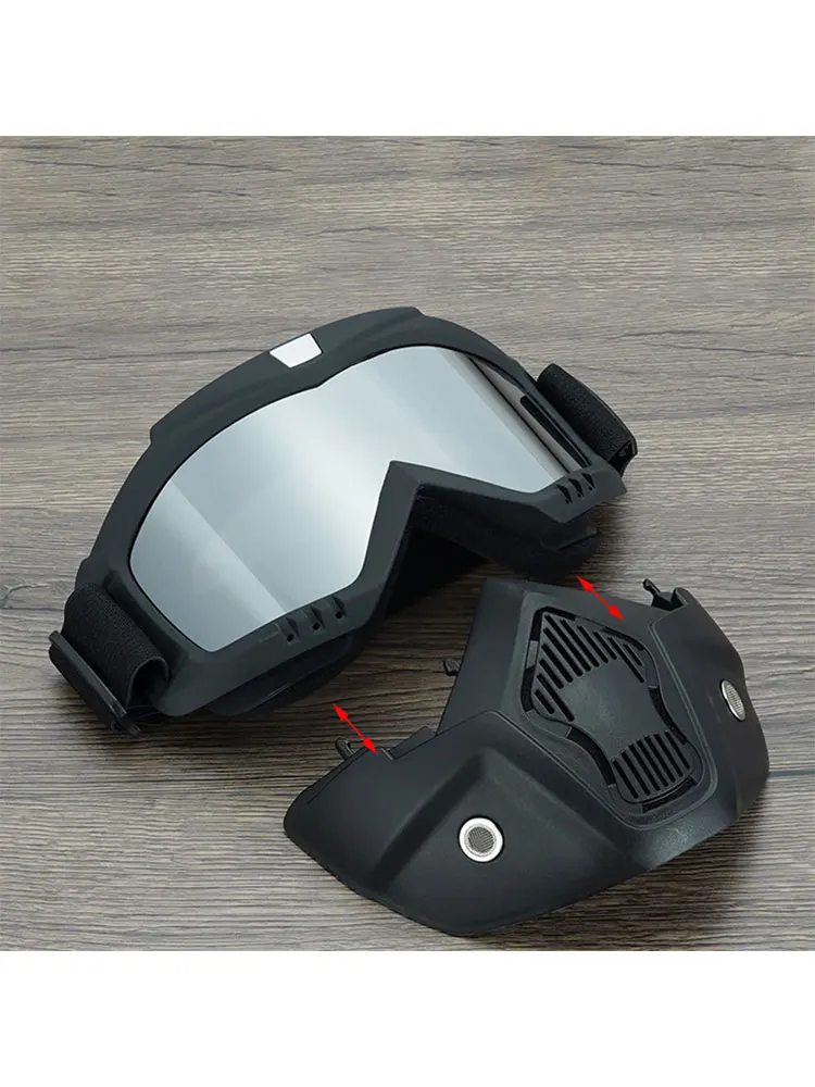 AliExpress NONE Cycling Dustproof Adjustable Motorcycle Goggles Breathable Full Face Protective Sunglasses Riding Outdoor Sport Windproof Mask