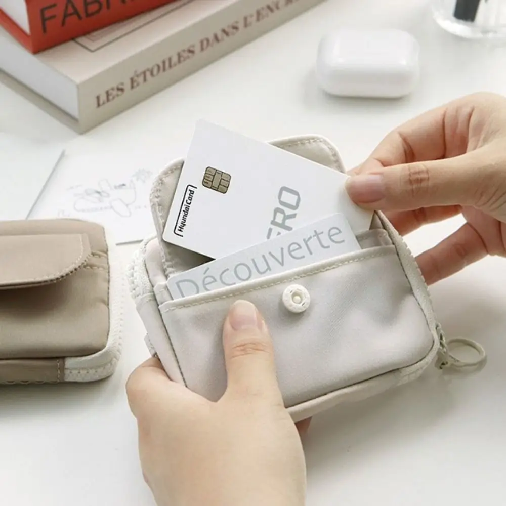 Neue Einfarbig Geldbörse Zipper Große Kapazität Kleine Brieftasche Tragen-beständig Lagerung Tasche Männlich Weiblich