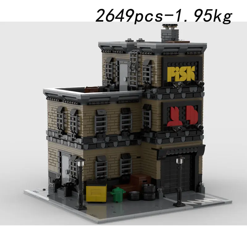 Zestaw klocków konstrukcyjnych MOC-2649 elementów, małe klocki do samodzielnego montażu, zabawka-puzzle, model, prezent, ozdoba