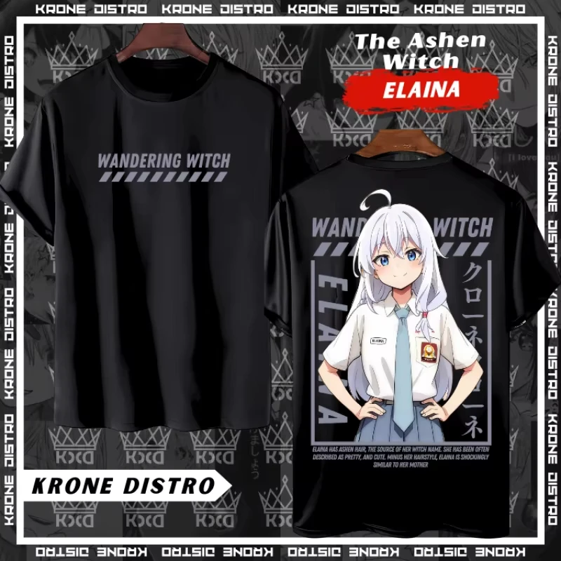 

ELAINA SMP Katun Premium 24s Tshirt Distro Oversize Dewasa T-shirt Anime Girls Cute Style Comic-Con Surrounding Funny T-Shirts