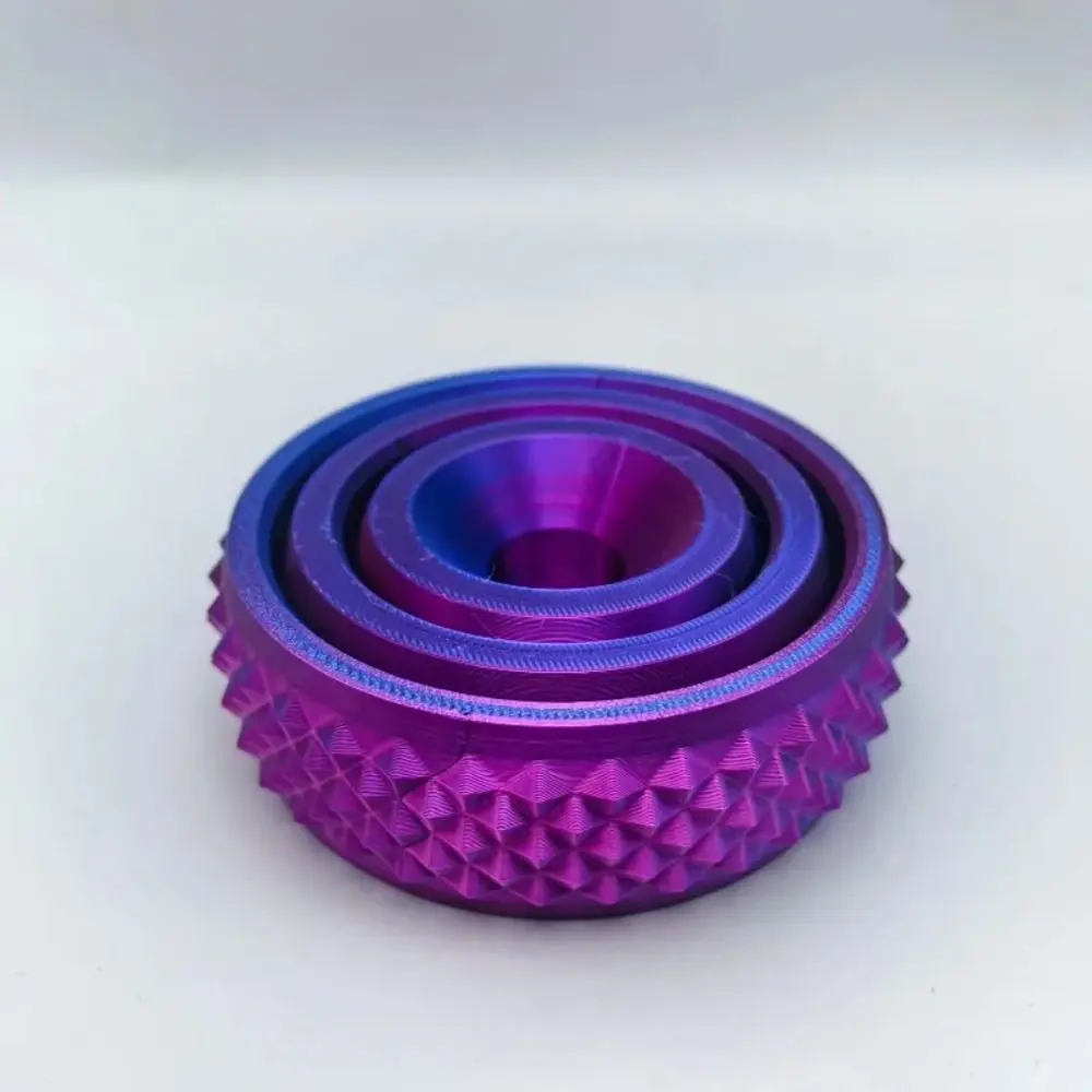 Plastic 3D Printed Rotating Ball Toy Multi-function Fidget Toys O-Shaped Finger Gyroscope Decompression