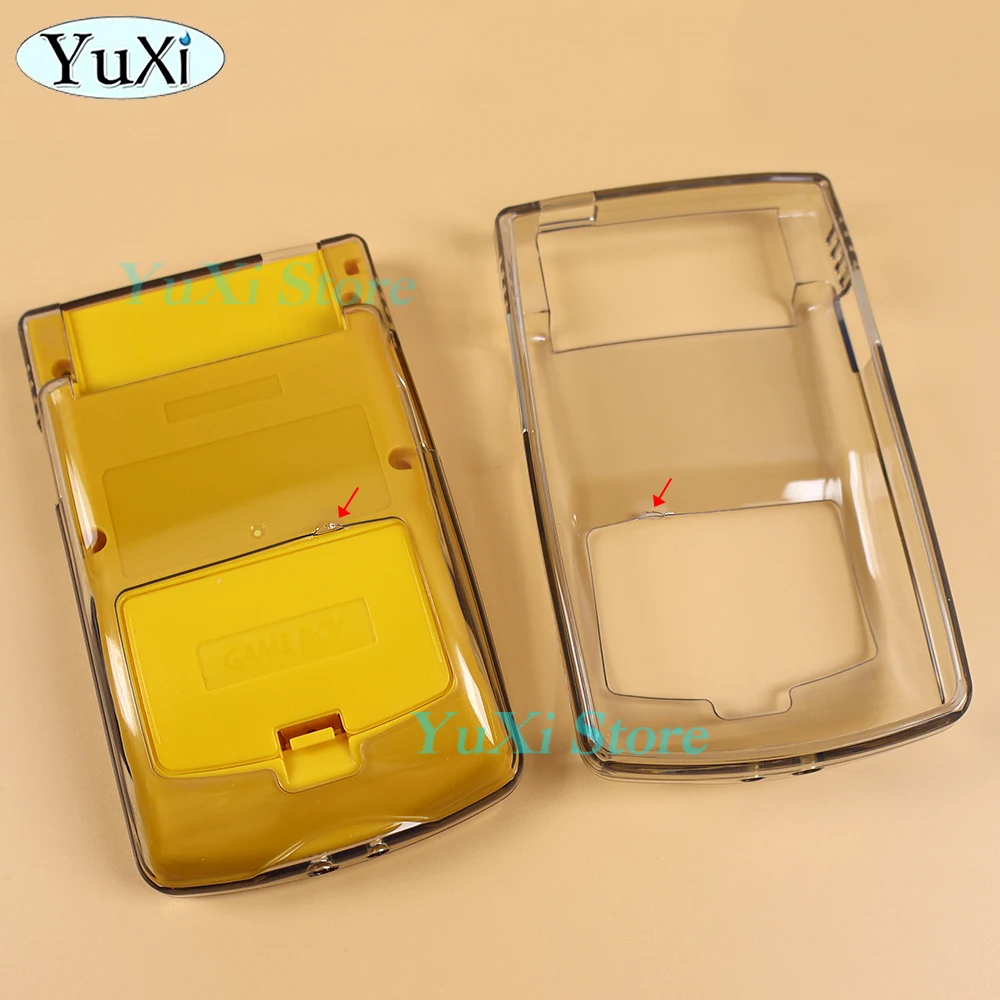 透明ハウジングシェル保護カバー GBC ゲームボーイカラーゲームコントローラ TPU クリアソフトケーススリーブとスクリーン Len フィルム