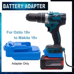 Batterijadapterconverter voor Ozito 18V lithiumbatterij naar voor Makita 18V BL elektrisch gereedschap draadloos (batterijen niet inbegrepen)