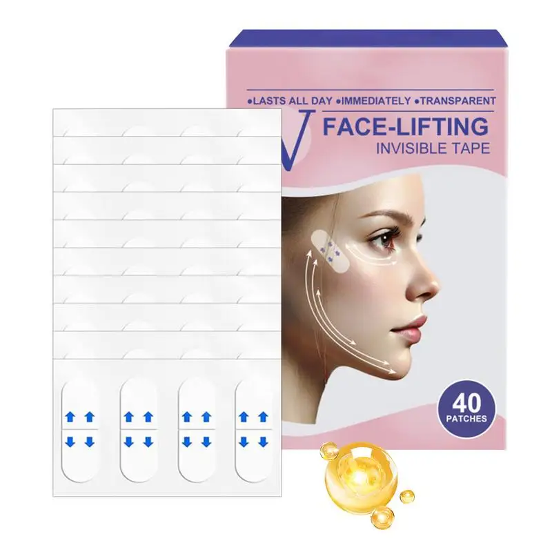 V-Shape Face Wrinkle Sagging Skin Adhesive Tape Neck Chin Sticker Anti Aging Skin Adhesive Tape Invisible Thin Face Stickers