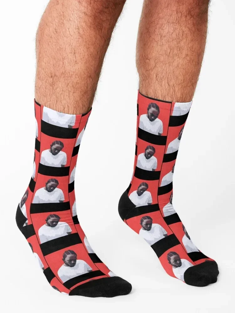 Kendrick Lamar DAMN Socks fashionable retro Rugby with print Socks Men's Women's