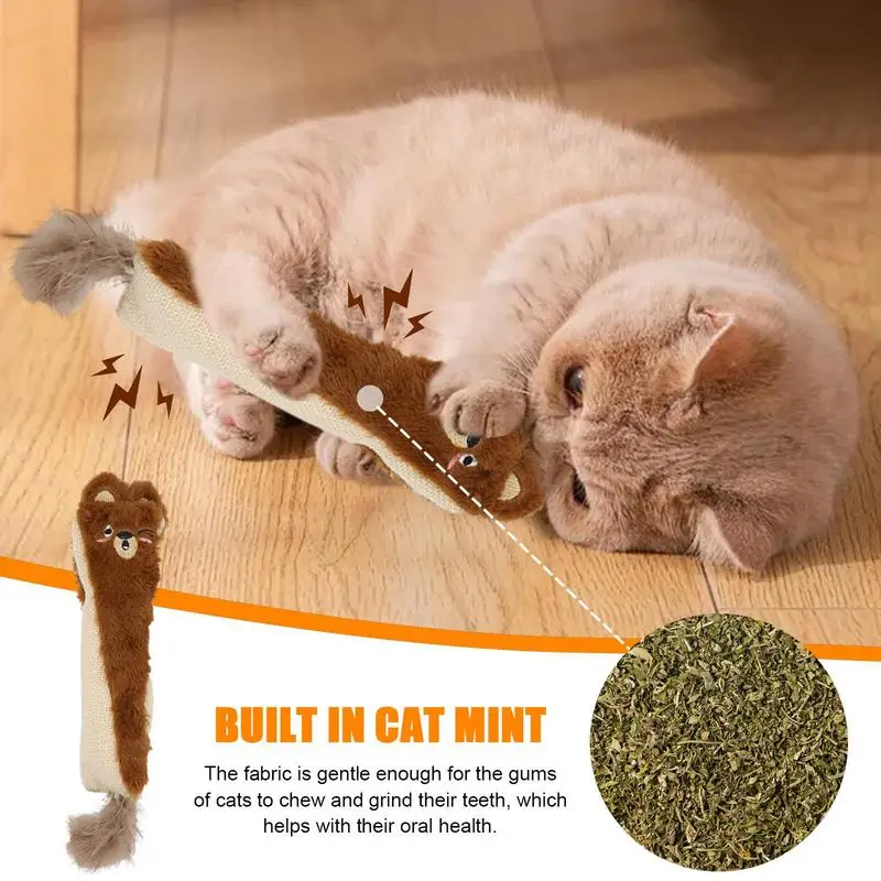 Plush Catnip Toys Soft Catnip Toys For Cats Relaxing Cat Kicker Toys Catnip To Keep Teeth Healthy For Bedroom Cat House Living