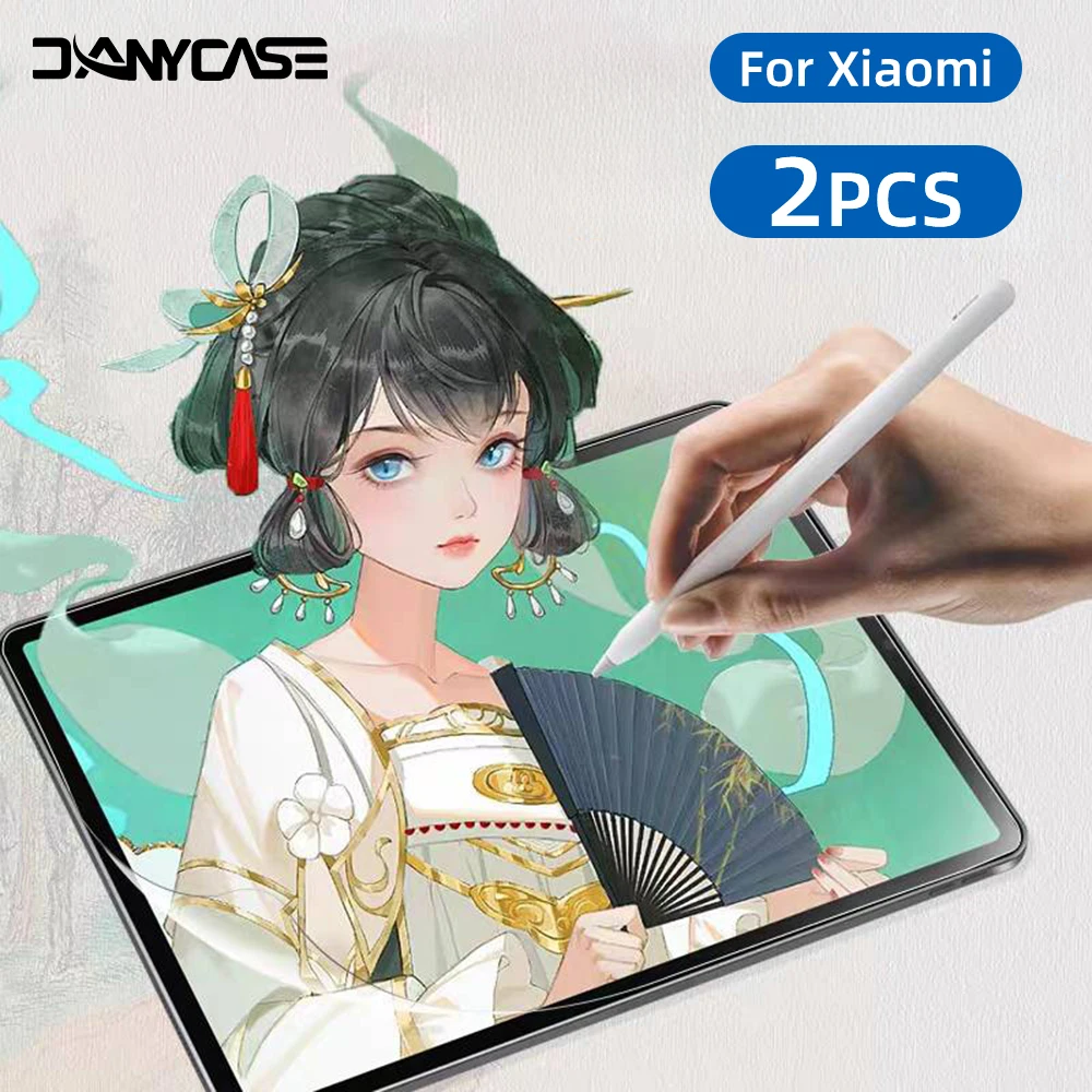 2pcs For Xiaomi Pad 7 8pro 11.2in 6S Pro Screen Protectors Paper Feel Film for Mi Pad 6/5 Pro Redmi Pad 10.61PET Painting Write