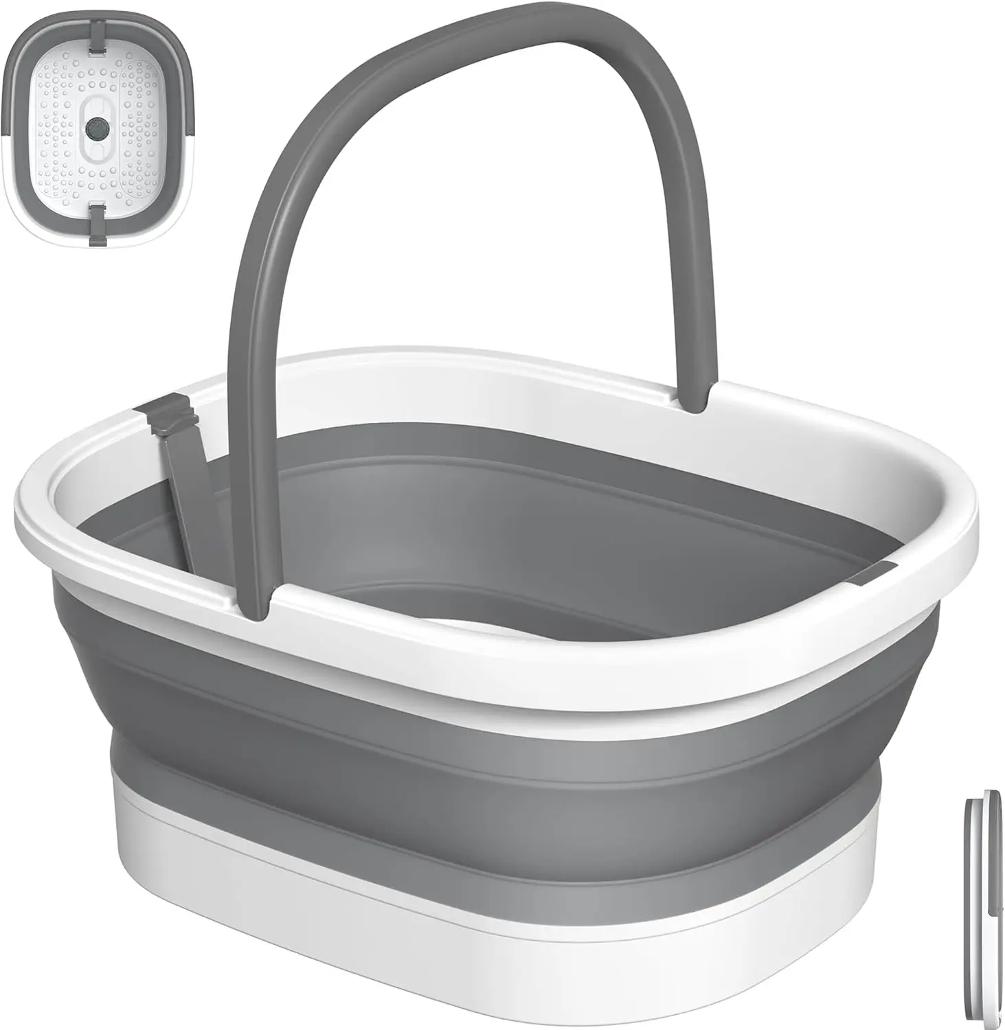 

Collapsible Foot Soaking Tub with 138 Massage Nodes and Pumice Stone for Relaxing Pedicure Spa, Perfect Gift