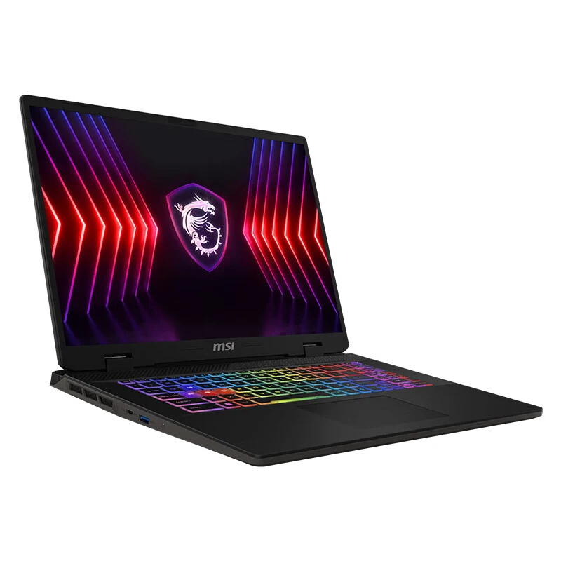 2024 MSI Sword 17 HX كمبيوتر محمول 17 بوصة 2.5K QHD 240 هرتز IPS شاشة Netbook i7-14700HX 16GB 1 تيرا بايت SSD RTX4060 كمبيوتر محمول للألعاب