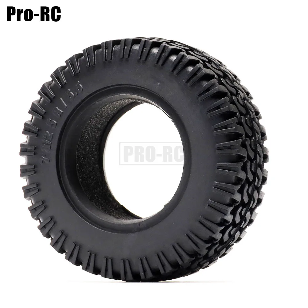 4Pcs 1.55 Inch Rubber Wheels Tires Tyre for 1/10 RC Crawler Car RC4WD D90 TF2 MST Jimny Axial 90069 Tamiya CC01 LC70