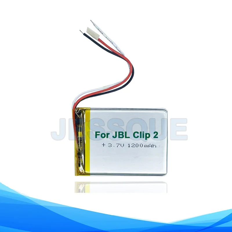 Original Replaces 1200mAh GSP383555 Battery For JBL Clip 2 Clip 2 AN CLIP2BLKAM CS056US P04405201 Speaker Batterie Accumulator