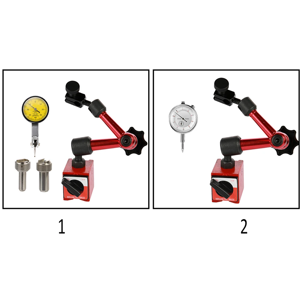 Dial Indicator Magnetic Holder Dial Bore Gauge Magnetic Stand Base Micrometer Measure Tools Hour Type Indicator Comparator Watch