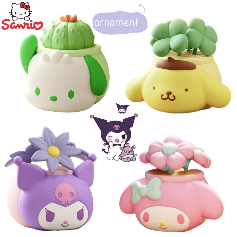 

Новый Sanrio Kuromi My Melody Cinnamoroll аниме периферийные устройства креативный мультфильм милая версия Q настольное украшение автомобиля орнамент подарок