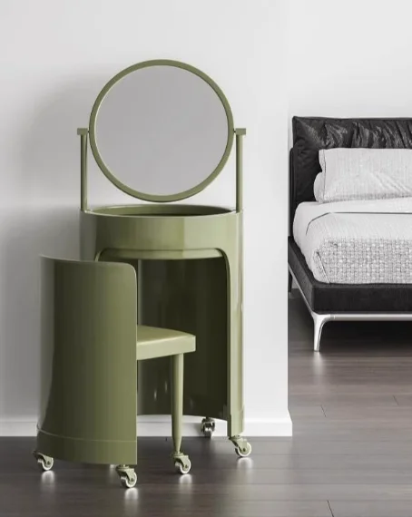 

Dresser chair removable small apartment bedroom minimalist dressing table with mirror