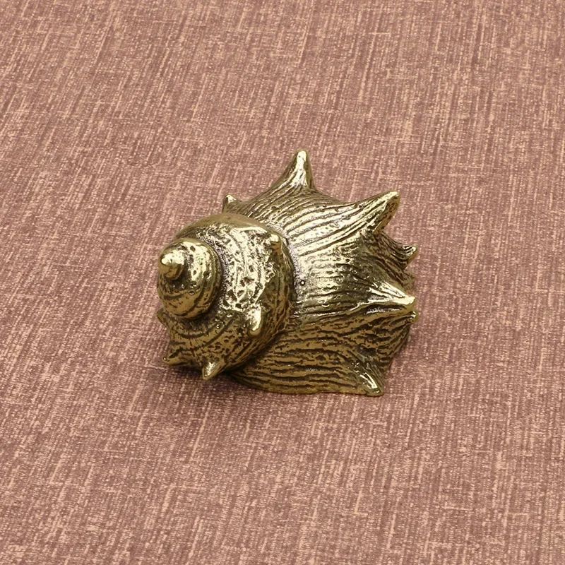 

Медные фигурки раковины, миниатюры, украшение для дома и сада, латунные животные, антикварные офисные настольные украшения, поделки, стол, чай, домашнее животное