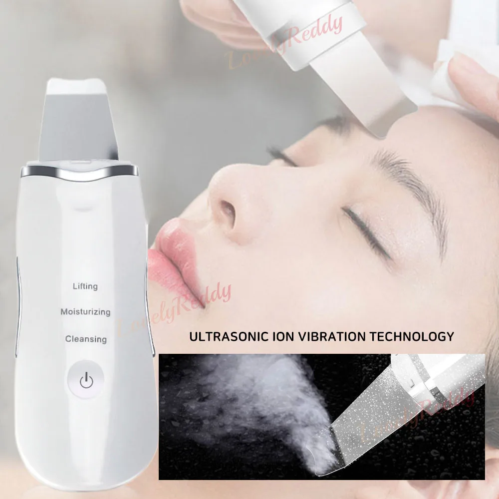 

Face Deep Cleaner Skin EMS Firming Lift Massager Blackhead Remover Ultrasonic Scrubber Nutrition Import Vibrating Beauty Tool