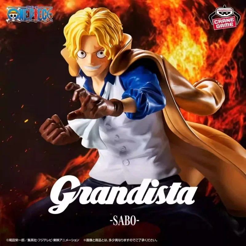 Originele Bandai Namco Banpresto One Piece Grandista Sabo PVC Collector Ornament Anime Figuur Model Speelgoed Cadeau Vakantiecadeau