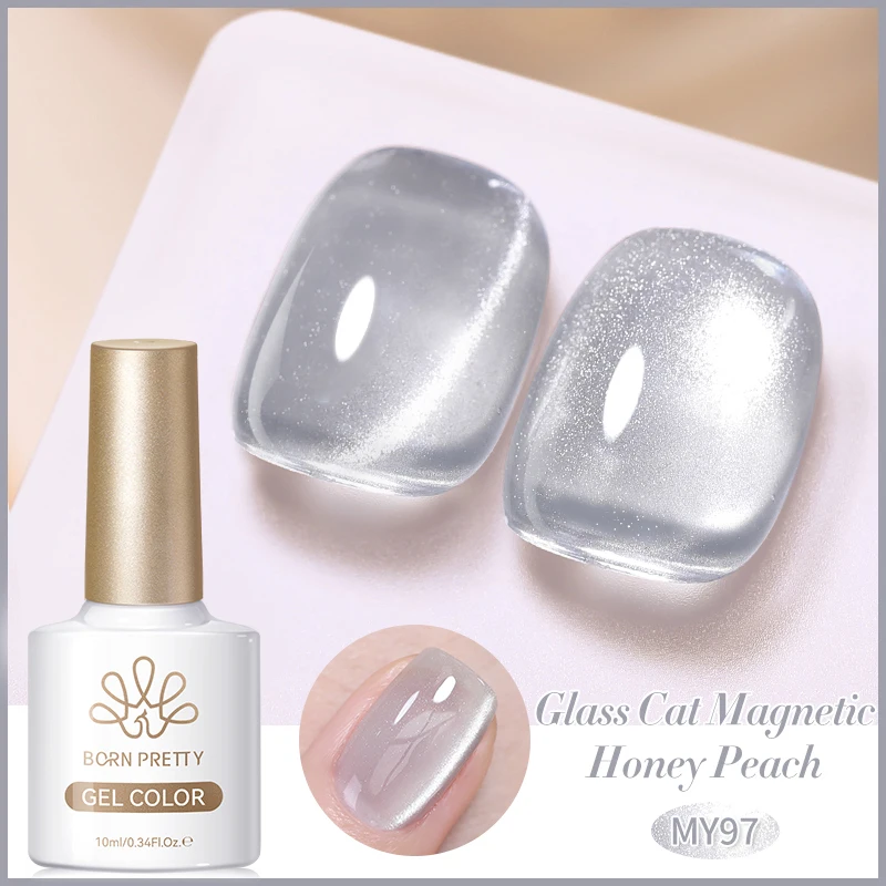 BORN PRETTY 10 ml Rhin Lake Blue Cat Magnetgel Dunkelblauer Glitzer Soak Off UV Gel Nail Art Lack Maniküre Nail Art Salon