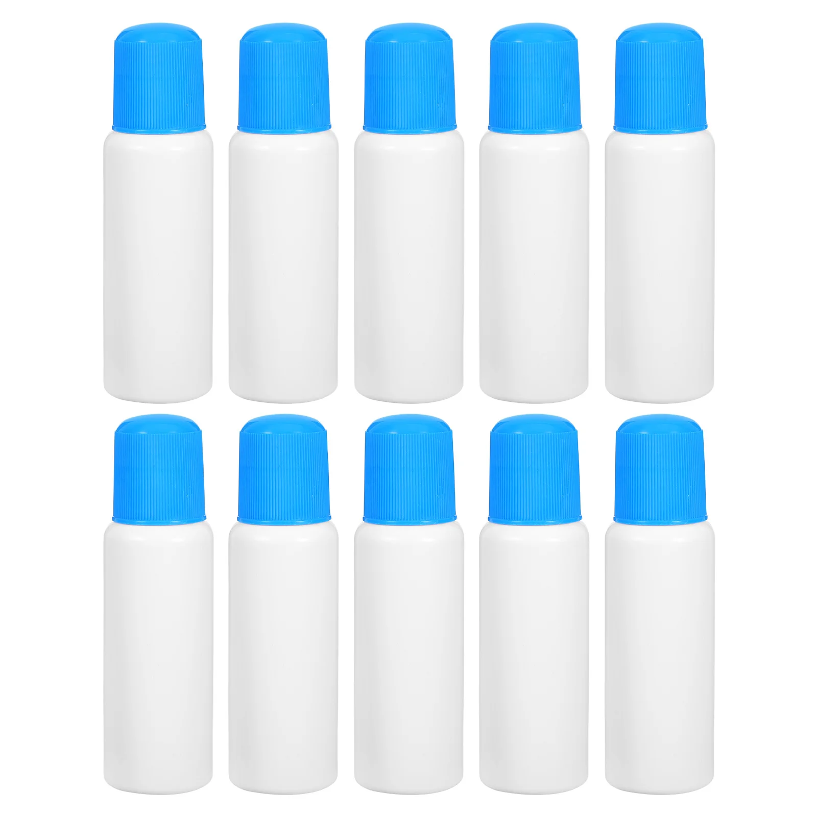 10 قطعة زجاجات قضيب الإسفنج 65 مللي حاويات بلاستيكية قابلة لإعادة الملء لغسول زيت طبيعي الطب السائل قضيب السفر