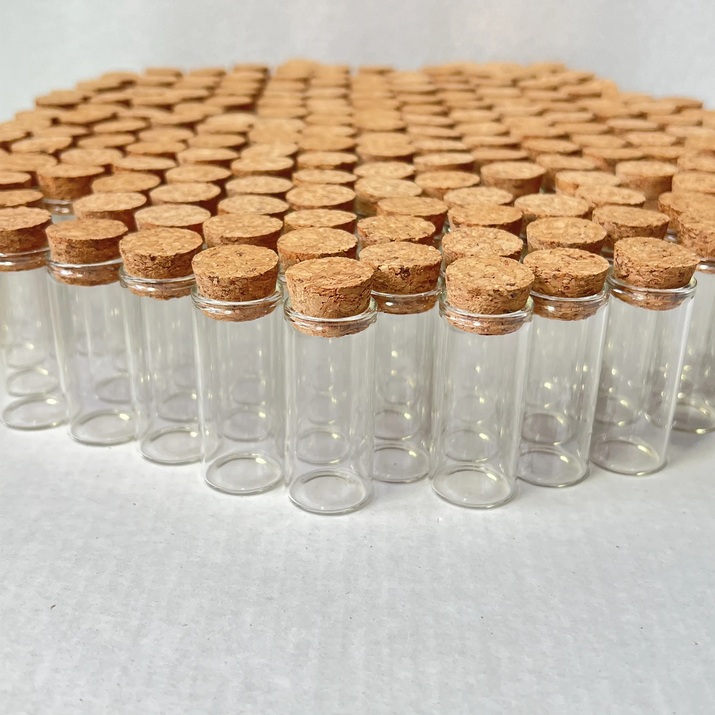 45/70/108 PCS 10ml Glass Bottles Cork Stoppers Mini Test Tube Jars Tiny Containers DIY Wedding Favors Wishing Bottles Home Decor