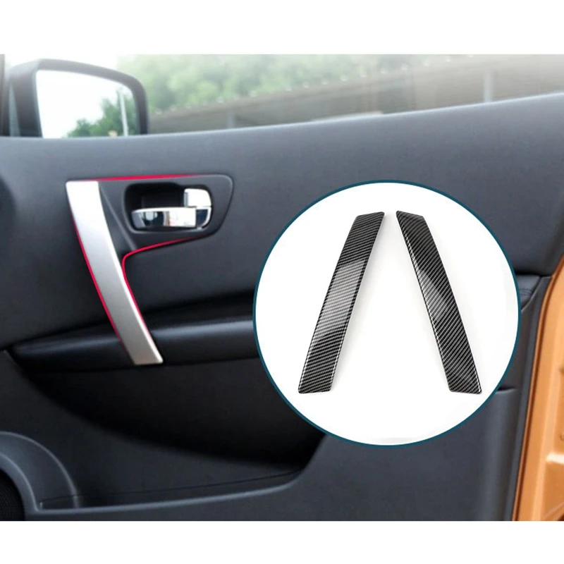 Car Front Inside Interior Door Handles Trim Cover For Nissan Qashqai J10 2007-2015