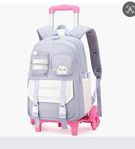 kids School Rolling backpack For teenager girls travel trolley bags Student backpack on wheels Girls School Wheeled backpack bag