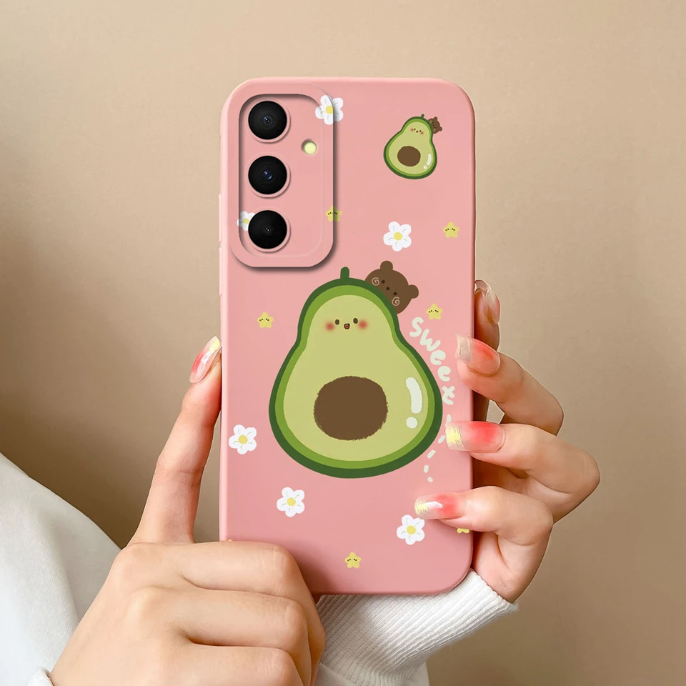 For Samsung Galaxy A55 Cases Lovely Cat Liquid Silicone Durable Fashion Simplicity Back Cover For Samsung A55 A 55 Coque Funda image 6