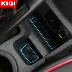 Rubber Mat Door Mat Anti-slip Cup Pad Interior Decoration Accessory Styling Gate Slot Pad Interior for Ford Ecosport 2012-2017