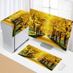 New 3 Piece Computer Cover Simple Computer Dust Cover Fabric Household Desktop Monitor Cover Cloth Home Decorations