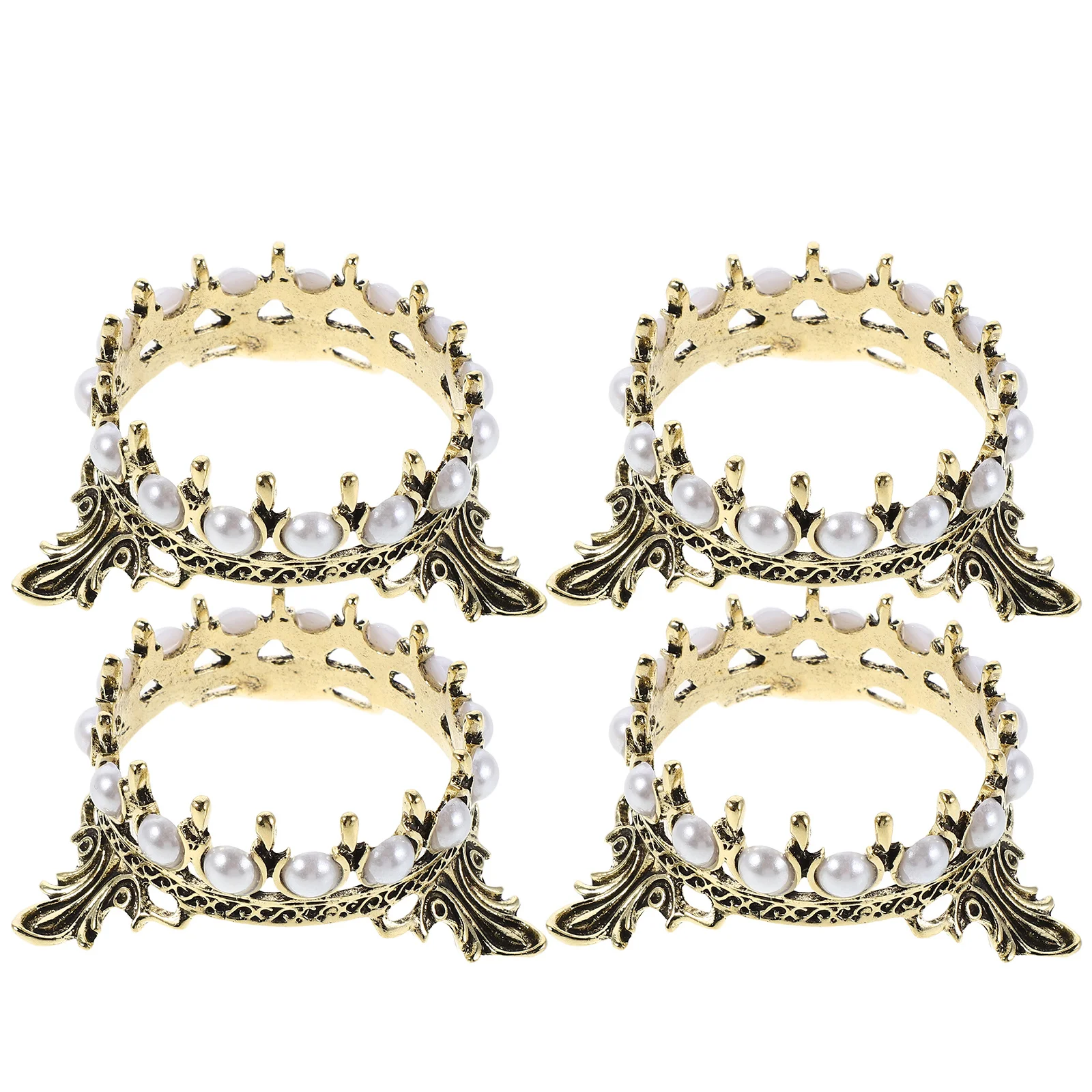 

4Pcs Space Saving Crown Nail Art Pen Organizer Rack Makeup Brushes Storage Display Stand Accessories Nail Art Brush Organizer