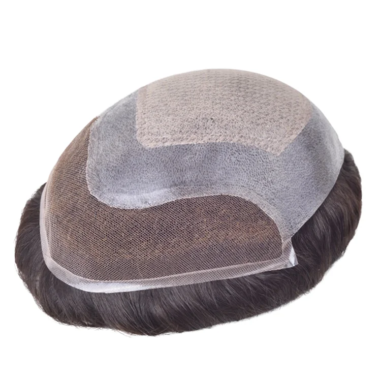 

Natural Lace Front 100% Indian Hair Men Toupee Human Hair Toupee