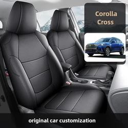 Custom Special Car Seat Cover 5 seats For Toyota Corolla Cross 2022 2023 2024 Waterproof leather cushion Car Seat Covers