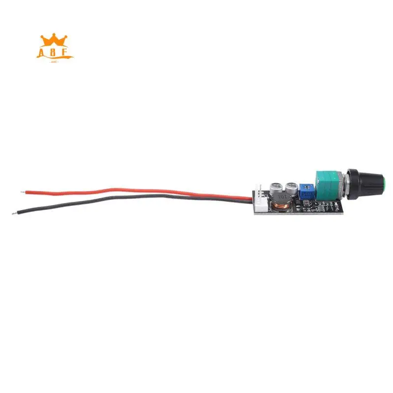 A08E-1 PC DC 5V 12V Adjustable PWM Fan Speed Controller New Knob Switch 2/3 Wire Fan Speed Governor Noise Reduction Can Be Shut