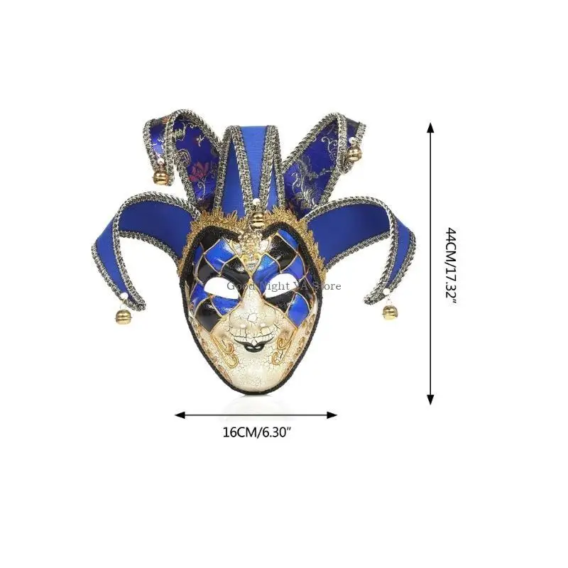 Wenecka maska ​​Mardi Gras Maska maskująca Halloween Wenecka maska ​​błazna dla mężczyzn