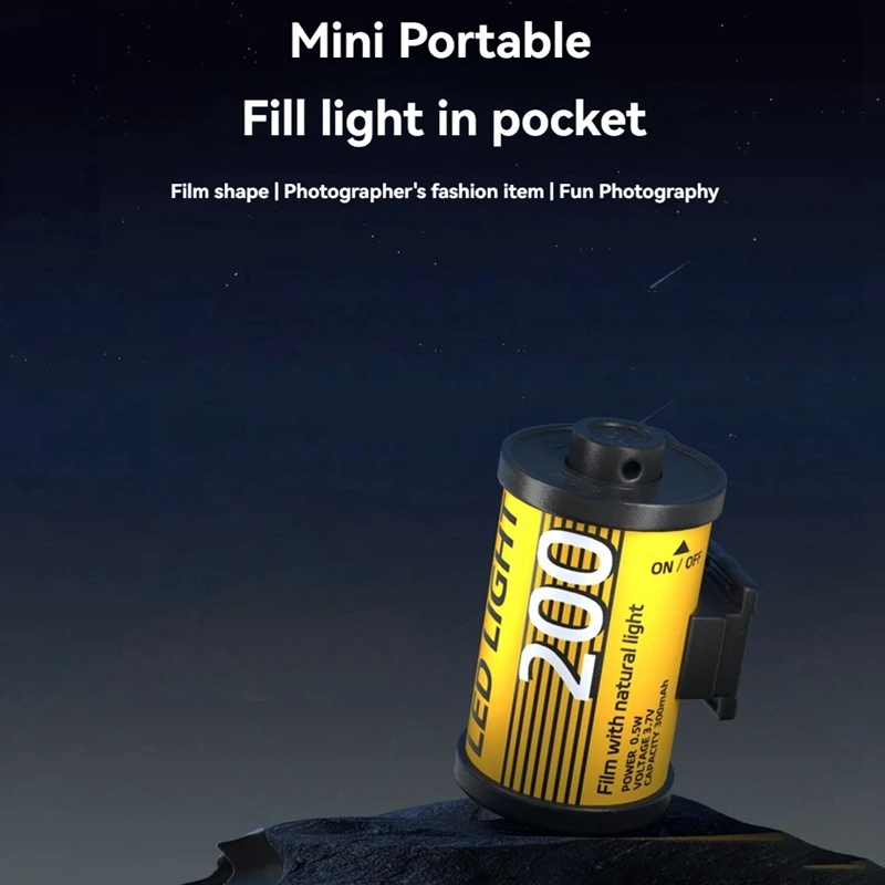 ELECT-Mini LED Light 3000/4500/6000K 3 Color Temperature For Camera Lens Photography Vlog Live Streaming With Cold Shoe Mount